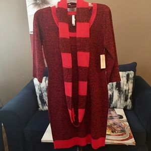 🌹SWEATER DRESS & SCARF 🧣 NWT